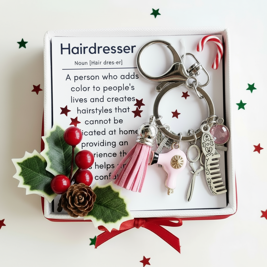 💕Hairstylist Gift Keychain - Christmas Special Gift 🎄