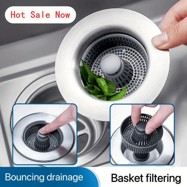 2025 New Upgraded Sink Bounce Core Drain Strainer