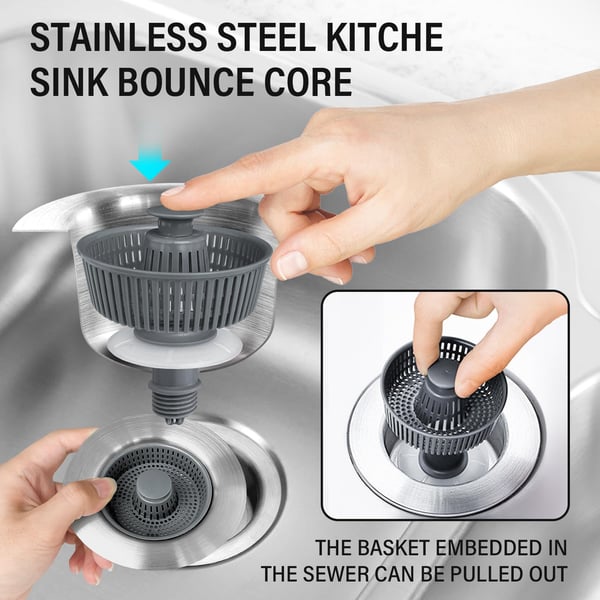 2025 New Upgraded Sink Bounce Core Drain Strainer