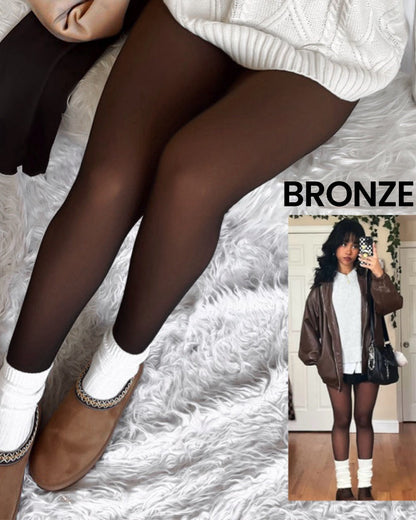 ❄️ Invisible Warmth! 🔥 Translucent Fleece Lined Tights: The Winter "Bare Leg" Secret