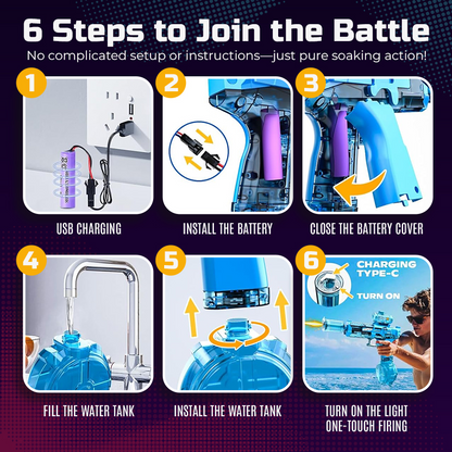 Cool Flashfire Electric Battle Water Gun