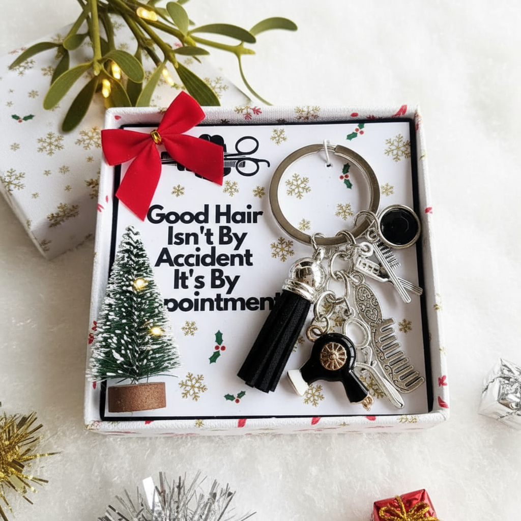 💕Hairstylist Gift Keychain - Christmas Special Gift 🎄
