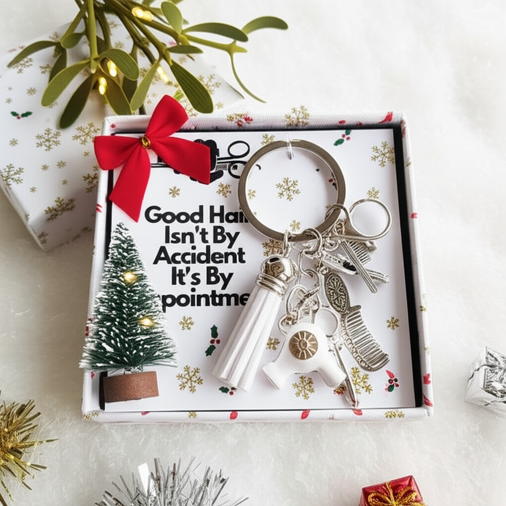💕Hairstylist Gift Keychain - Christmas Special Gift 🎄