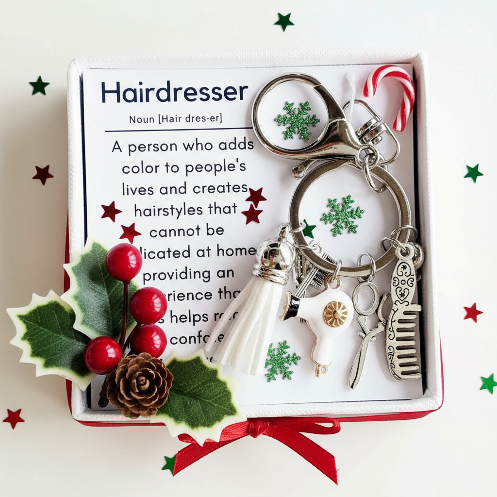 💕Hairstylist Gift Keychain - Christmas Special Gift 🎄