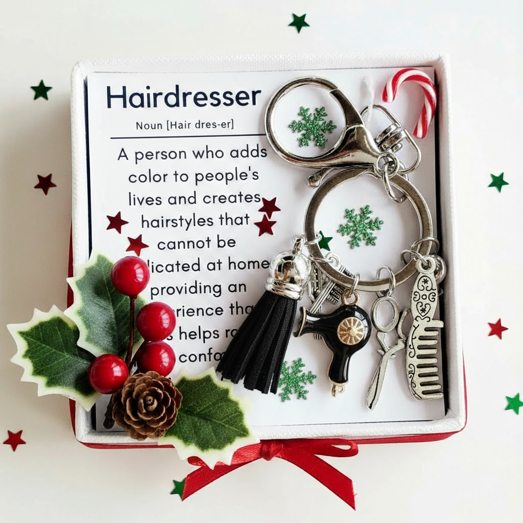 💕Hairstylist Gift Keychain - Christmas Special Gift 🎄