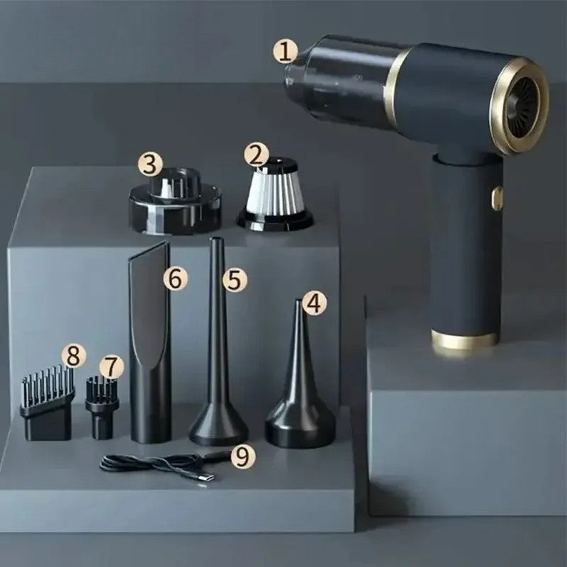 NEGUSY™ High-Power Wireless Portable Vacuum Cleaner - Equipped with Various Accessories