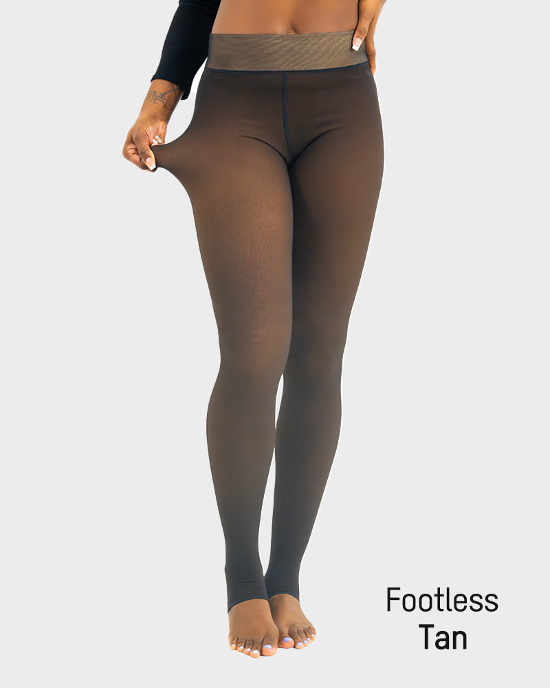 Translucent Fleece Lined Tights