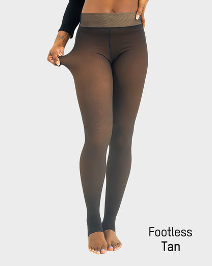 Translucent Fleece Lined Tights