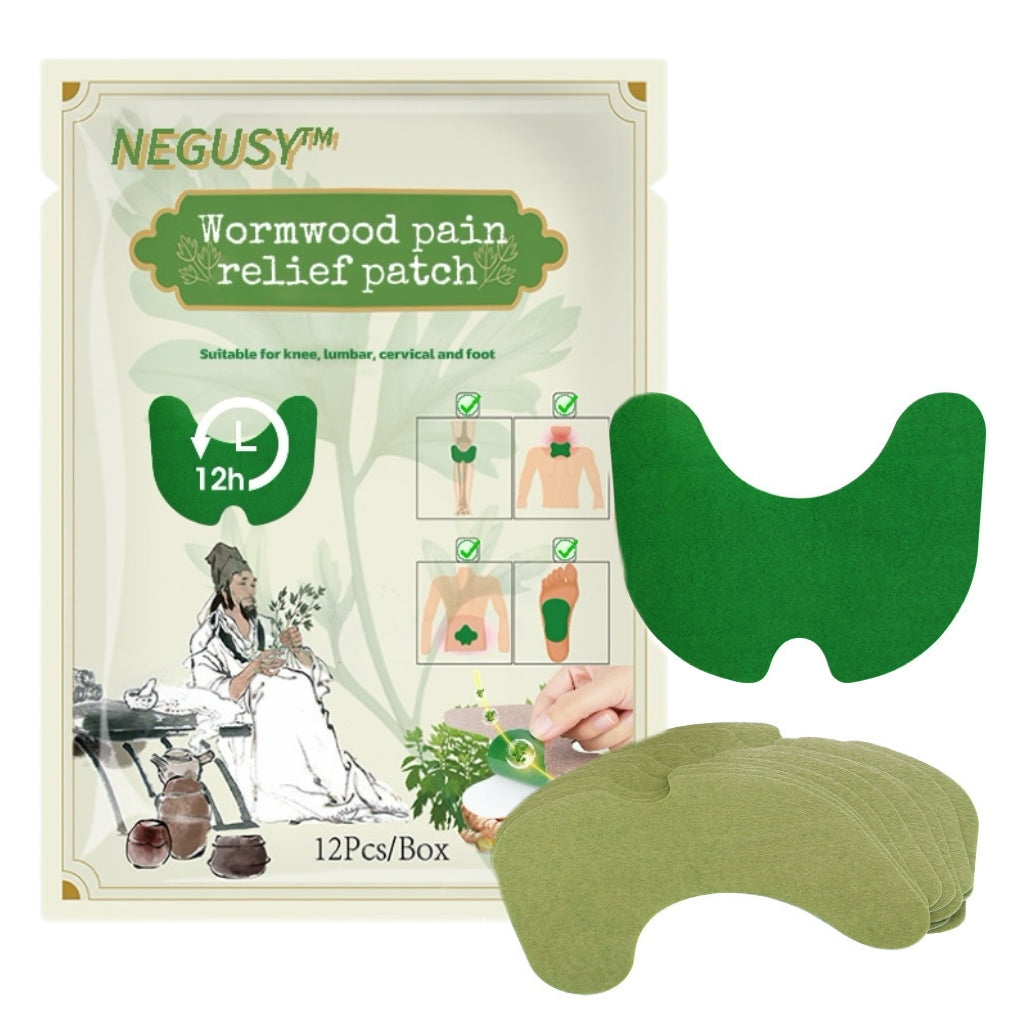 NEGUSY™ Wormwood pain relief strips for knee, lumbar, cervical, and foot