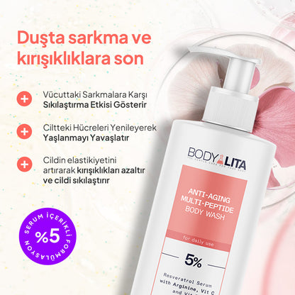 BodyLita Multi-Peptide %5 Serum İçerikli Duş Jeli