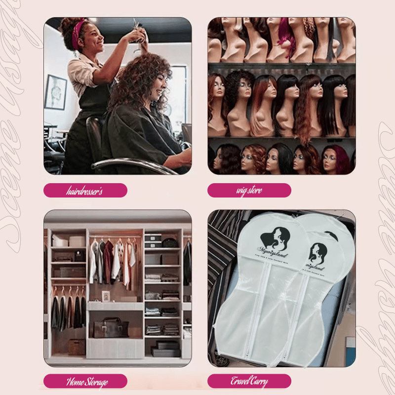 🔥2025 New Arrival-🔥New Design Hourglass-Shaped Wig Storage Bag with Hanger