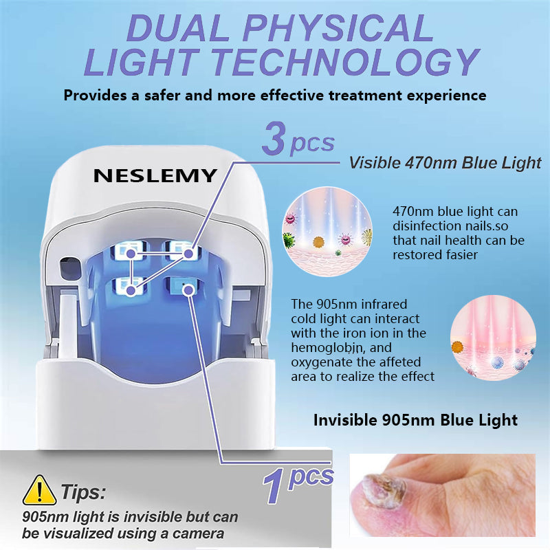 🔥(Official Mall)🔥NESLEMY Nail Fungus cleaning Light Device-🗽Made and Shipped from USA 🔥