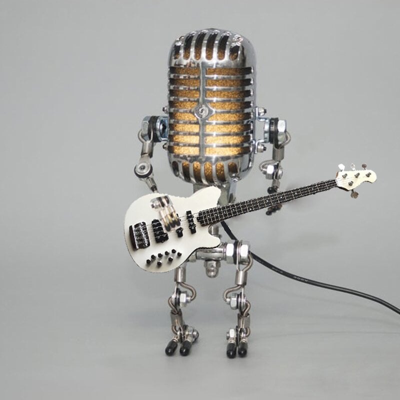 🎄Vintage Metal Microphone Robot Desk Lamp