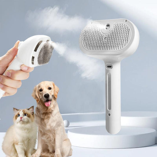 💥Last Sale 49% OFF💥-3 in 1 Pet Steam Brush✨