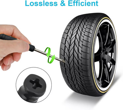 🔥Final 3 Hours: 70% OFF - 🔩60PCS Tire Repair Rubber Nails Kit with 2 Sizes + Free Screwdriver Included