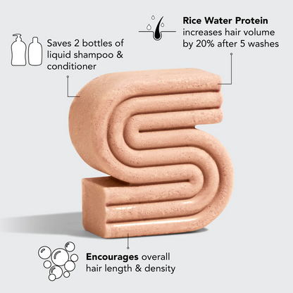 🌾Rice Shampoo and Conditioner Bars - Promotes Hair Growth