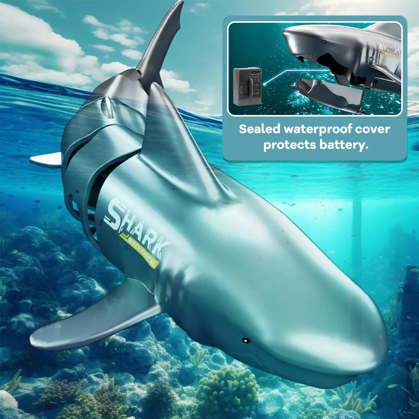 🦈Underwater Hegemon-Remote Control Diving Shark Toy