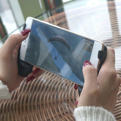 Universal mobile game controller grip joystick foldable handle stand