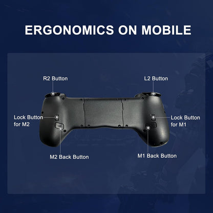Wireless retractable mobile game controller