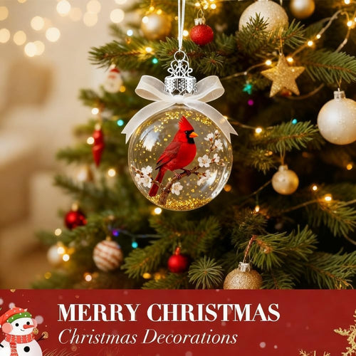 🐦 50% OFF NOW! ✨ Nature's Bird Glass-Look Sphere Ornament - Realistic Feathered Design with Weather-Resistant Finish for Garden & Patio Decor 🌿🌟