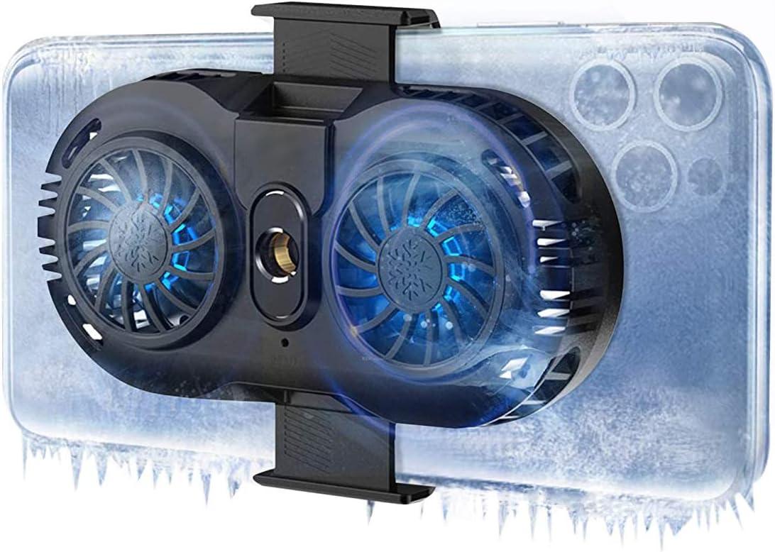 Mobile phone radiator with dual semiconductor cooling chips