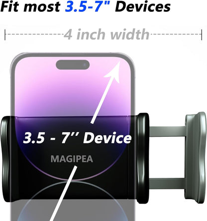 Mobile phone clamp bedside bracket, with handle flexible long arm gooseneck bracket mounting clamp