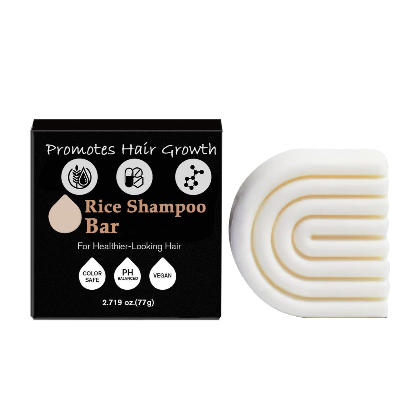 🌾Rice Shampoo and Conditioner Bars - Promotes Hair Growth