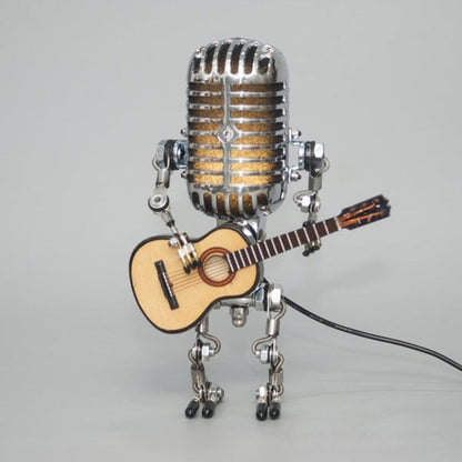 🎄Vintage Metal Microphone Robot Desk Lamp