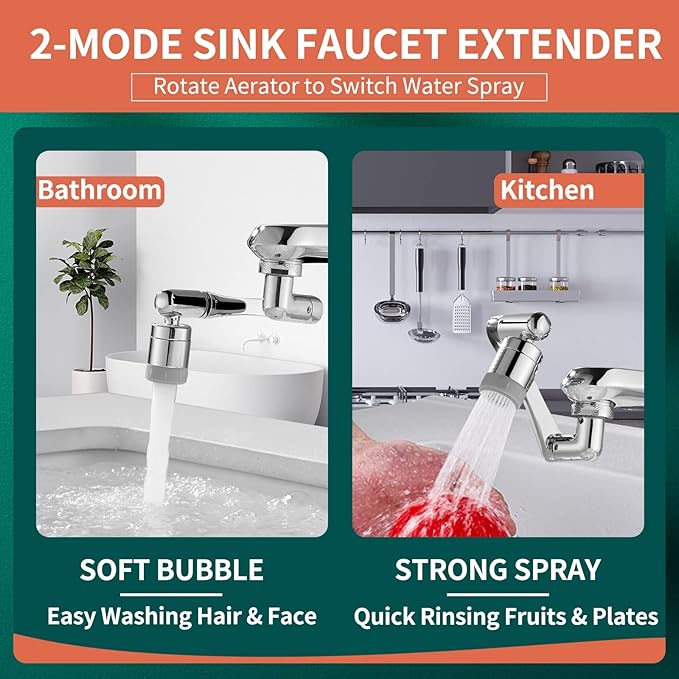 LBMLBM™ Swivel Faucet Extender -Make Your Kitchen Sink-sational