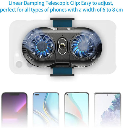 Mobile phone radiator with dual semiconductor cooling chips