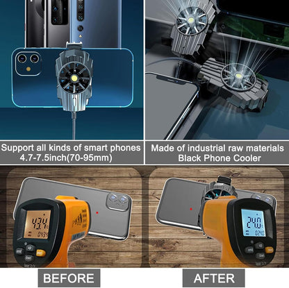 Wireless Phone Cooling Accessory | Phone Cooler - Gaming Enhanced Cooling Fan