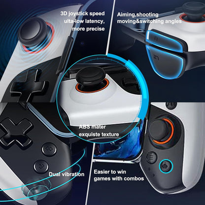 Wireless retractable mobile game controller