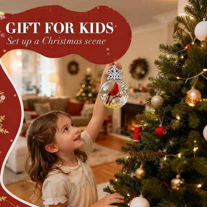 🐦 50% OFF NOW! ✨ Nature's Bird Glass-Look Sphere Ornament - Realistic Feathered Design with Weather-Resistant Finish for Garden & Patio Decor 🌿🌟