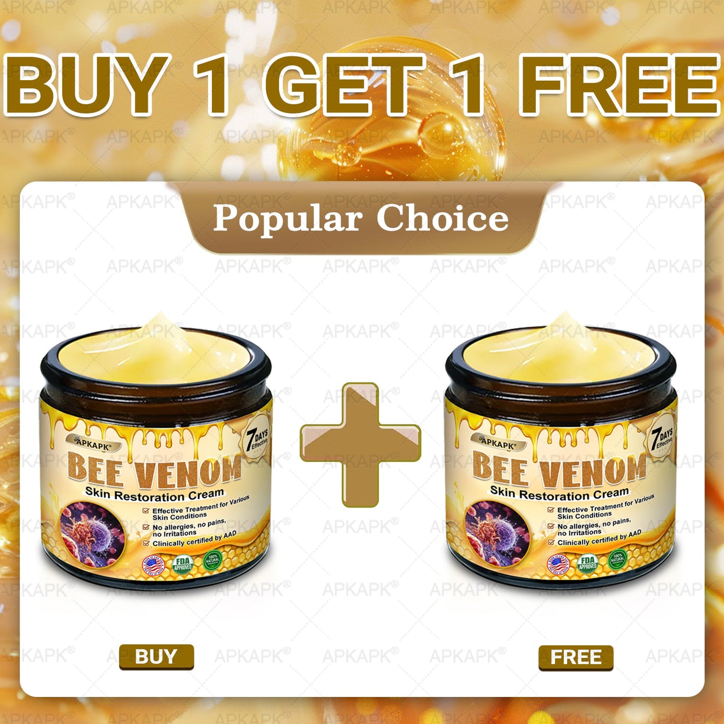 Made and Shipped from USA 🌞 𝖡𝖾𝖾 𝗏𝖾𝗇𝗈𝗆 𝖲𝗄𝗂𝗇 𝖱𝖾𝗌𝗍𝗈𝗋𝖺𝗍𝗂𝗈𝗇 𝖢𝗋𝖾𝖺𝗆