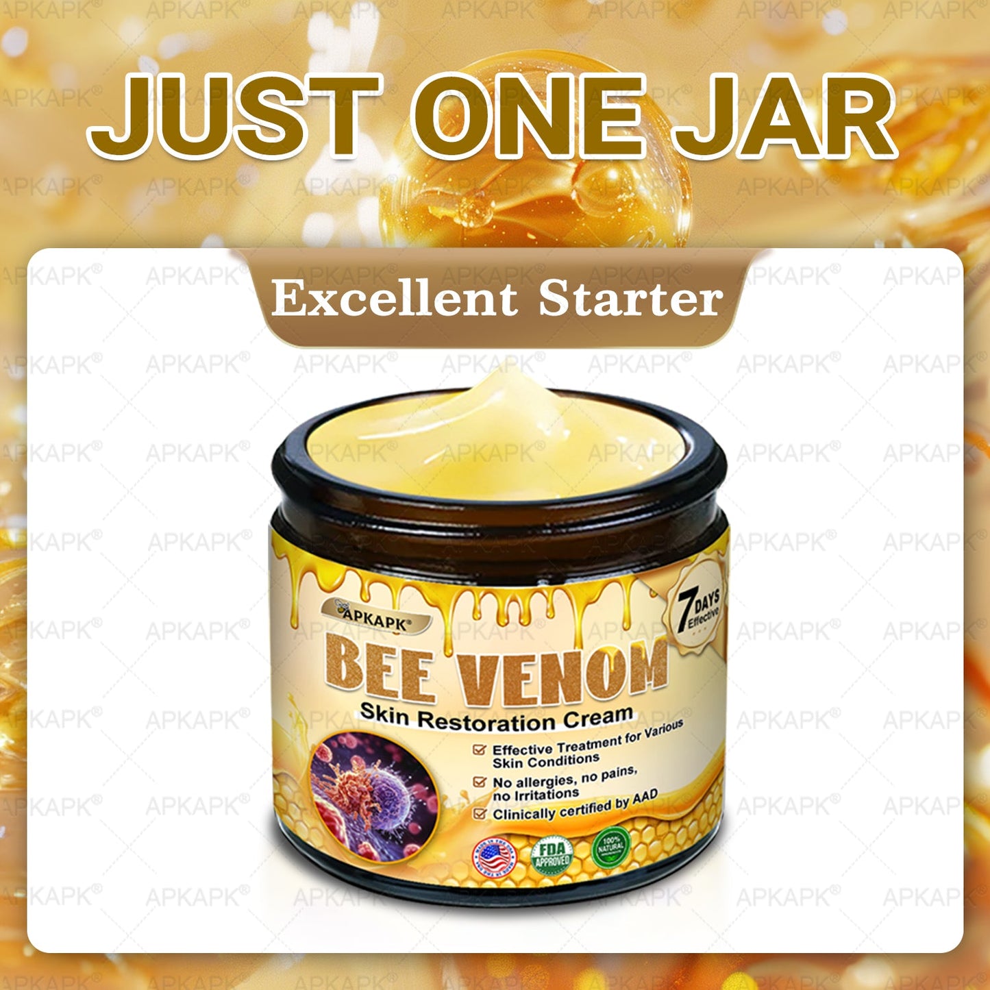 Made and Shipped from USA 🌞 𝖡𝖾𝖾 𝗏𝖾𝗇𝗈𝗆 𝖲𝗄𝗂𝗇 𝖱𝖾𝗌𝗍𝗈𝗋𝖺𝗍𝗂𝗈𝗇 𝖢𝗋𝖾𝖺𝗆