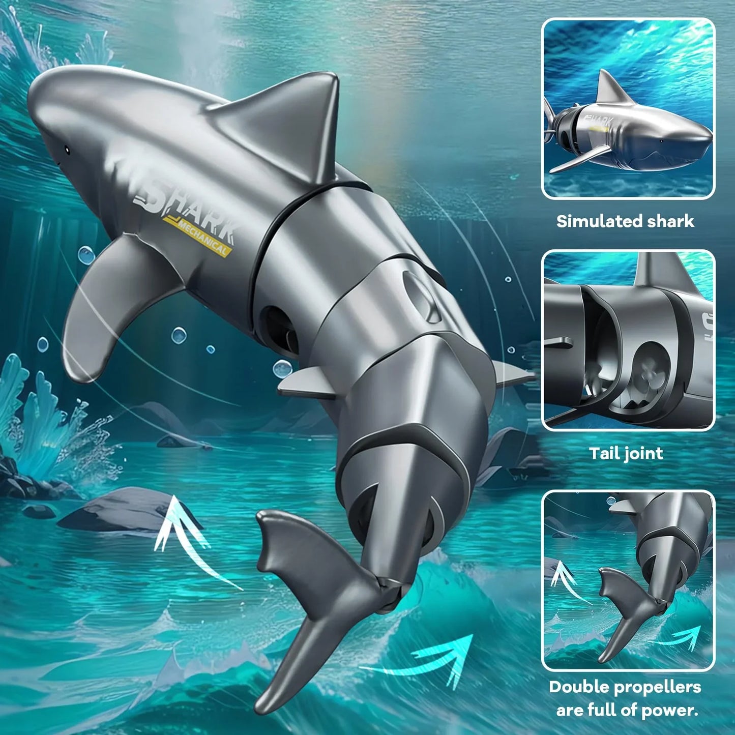 🦈Underwater Hegemon-Remote Control Diving Shark Toy