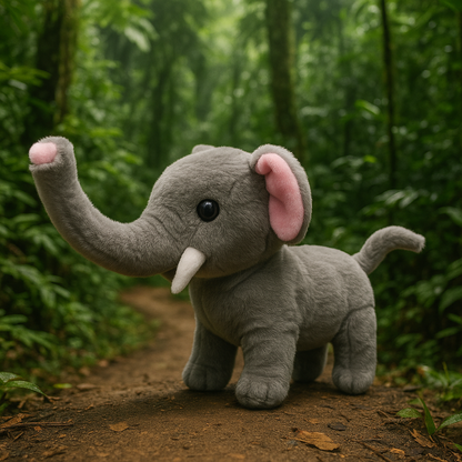 🐘Meet Ellie —🌴 The Elephant Friend That Walks, Bark& Wags Her Tail!