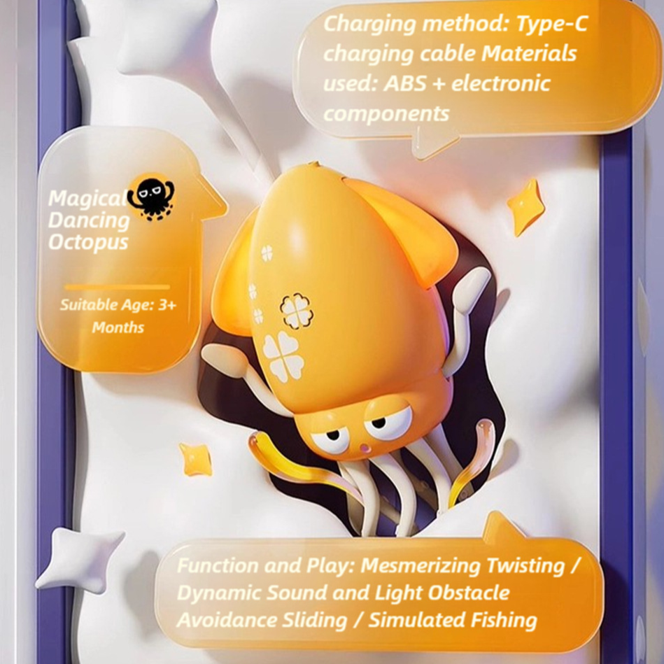 🐙🫧Dancing Electric Octopus Toy