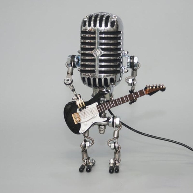🎄Vintage Metal Microphone Robot Desk Lamp
