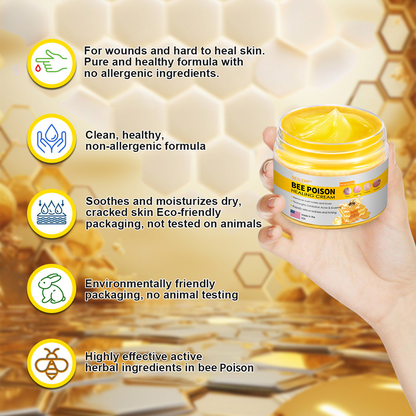 NESLEMY™ Bee Venom Skin Cream（👨‍⚕AAD Recommended),for Remove Warts, Acne and Scars