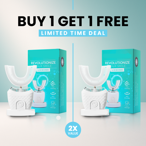 Your Teeth Deserve the Best: Limited Time 50% OFF on the Ultimate 360° Sonic Cleaning Experience.