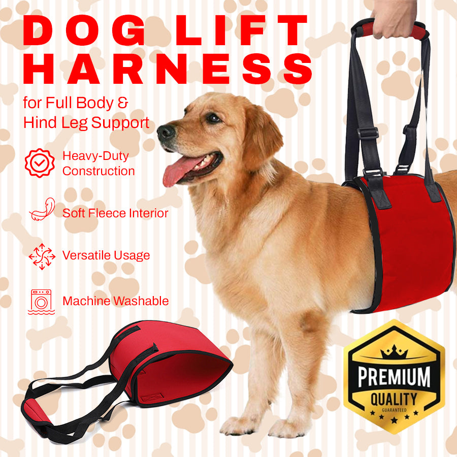Dog Lift Harness for Full Body & Hind Leg Support