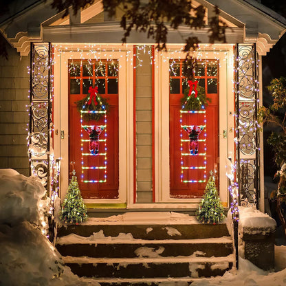 🎅✨ Climb into Christmas Magic: The Ultimate Santa Ladder Decor Lights