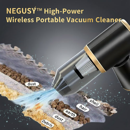 NEGUSY™ High-Power Wireless Portable Vacuum Cleaner - Equipped with Various Accessories