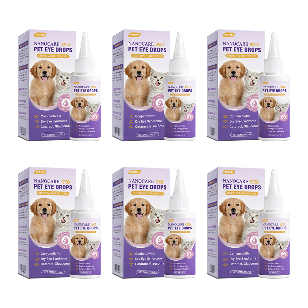 👩‍⚕️GFOUK® NanoCare Pet Eye Drops ☑️ FDA Approved | Relieves Conjunctivitis, Dry Eyes, Cataracts, and Keratitis🐶 🐈️