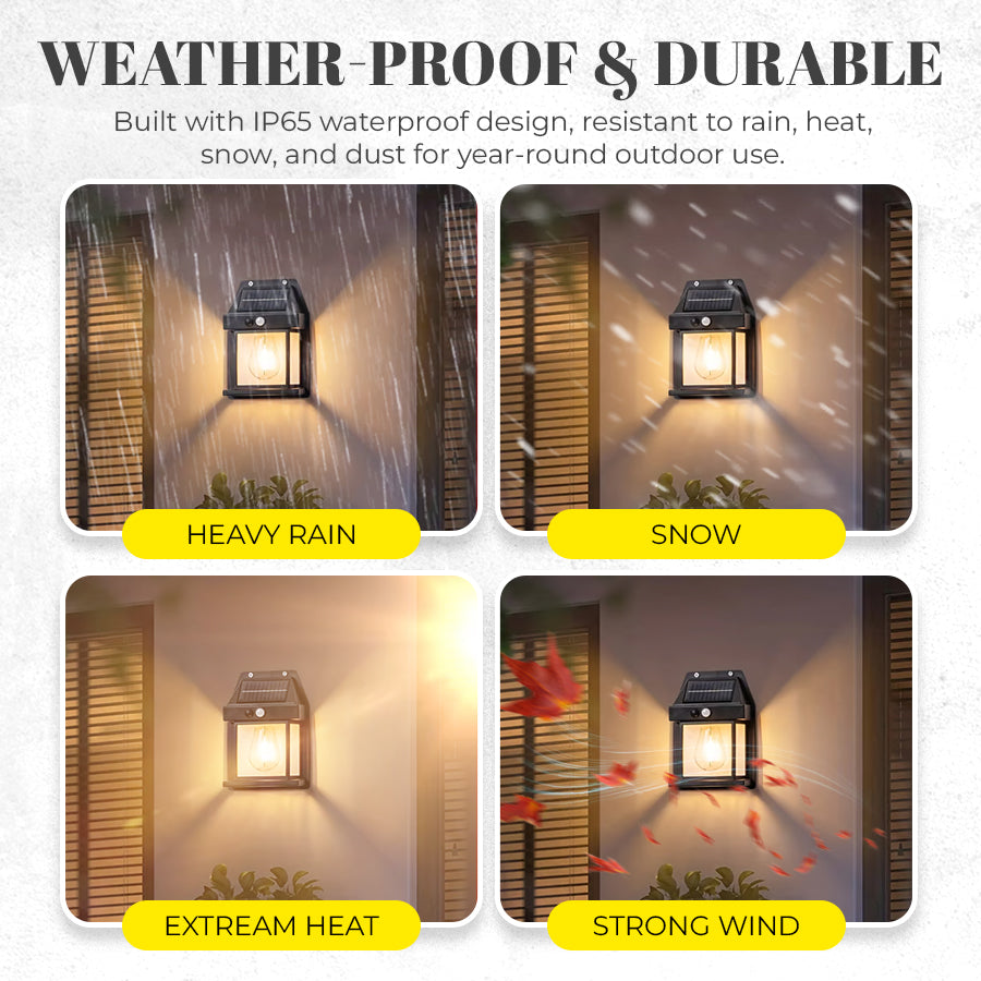 Zero Bill · No Wires · Smart Solar Garden Light