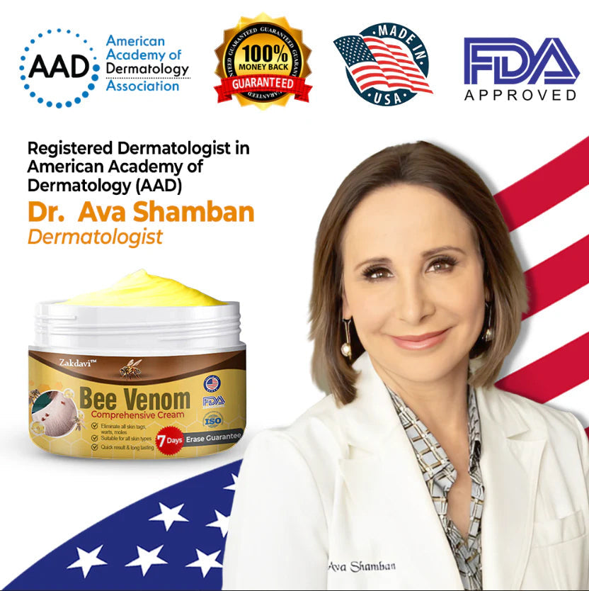 ⏰[Official Brand Store 24-Hours Promotion Buy 1 Get 1 Free]: 🐝Zakdavi™ Bee Venom Comprehensive Cream US Dermatologist Recommended