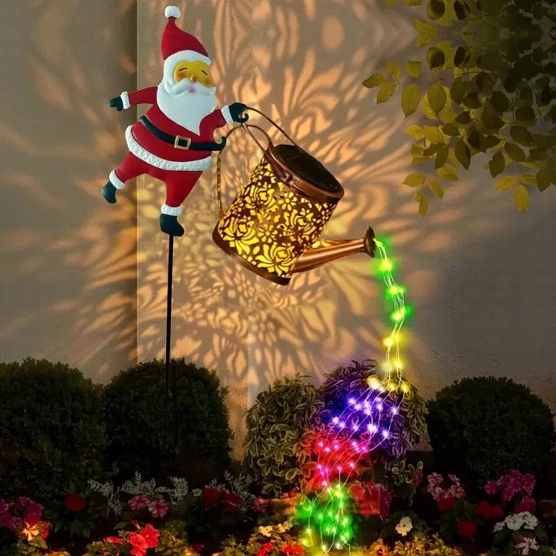 🎄 Christmas Flash Sale 🎅 49% OFF ✨Solar-Powered Santa Claus Garden Stake Kettle Light