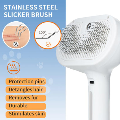 💥Last Sale 49% OFF💥-3 in 1 Pet Steam Brush✨
