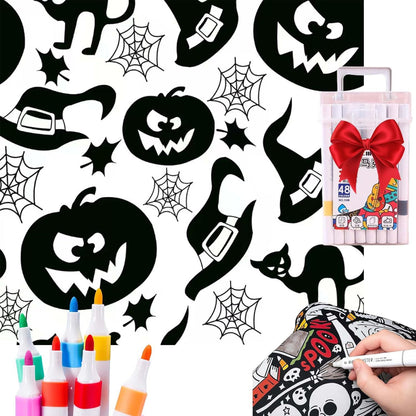 ⏳🎄Christmas Sale 49% OFF!!🎁🎨✨DIY Coloring Blanket With Markers